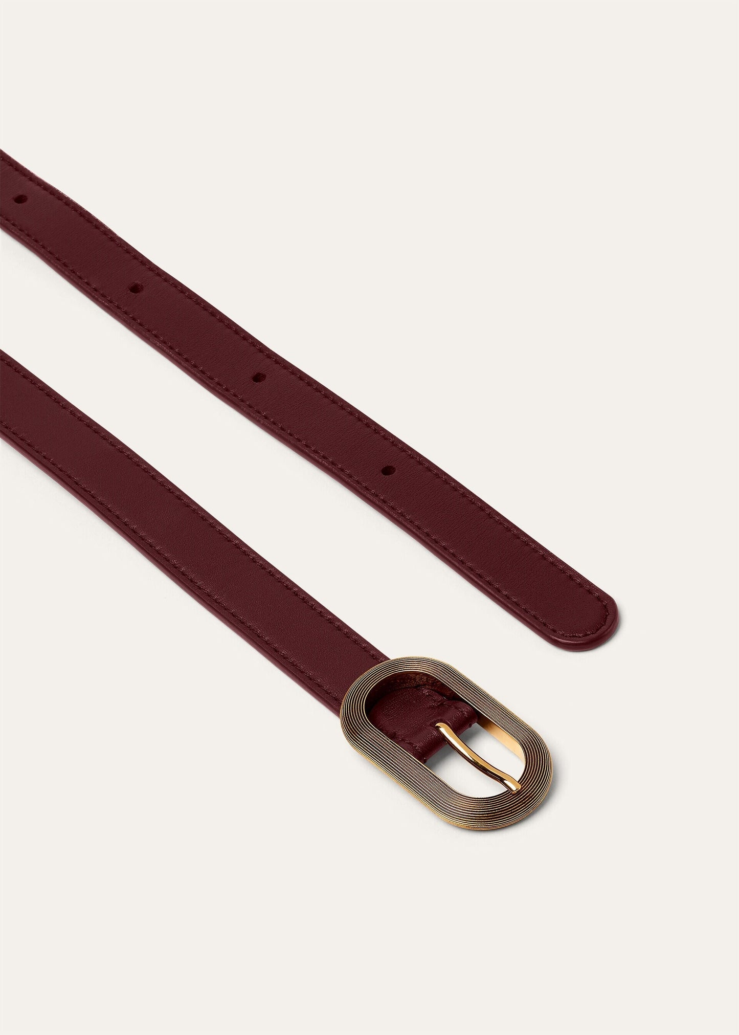 Cintura Guilloché Oxblood/Gold Finishing Donna