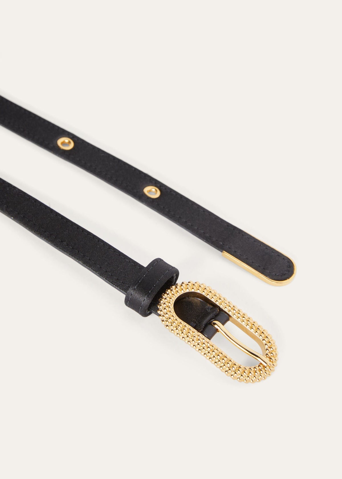 Cintura con fibbia Bubbles Black/Sun Gold Donna
