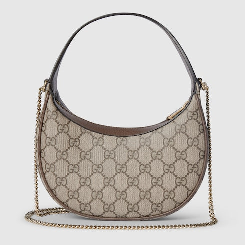 Pochette Ophidia tessuto Supreme beige ed ebano
