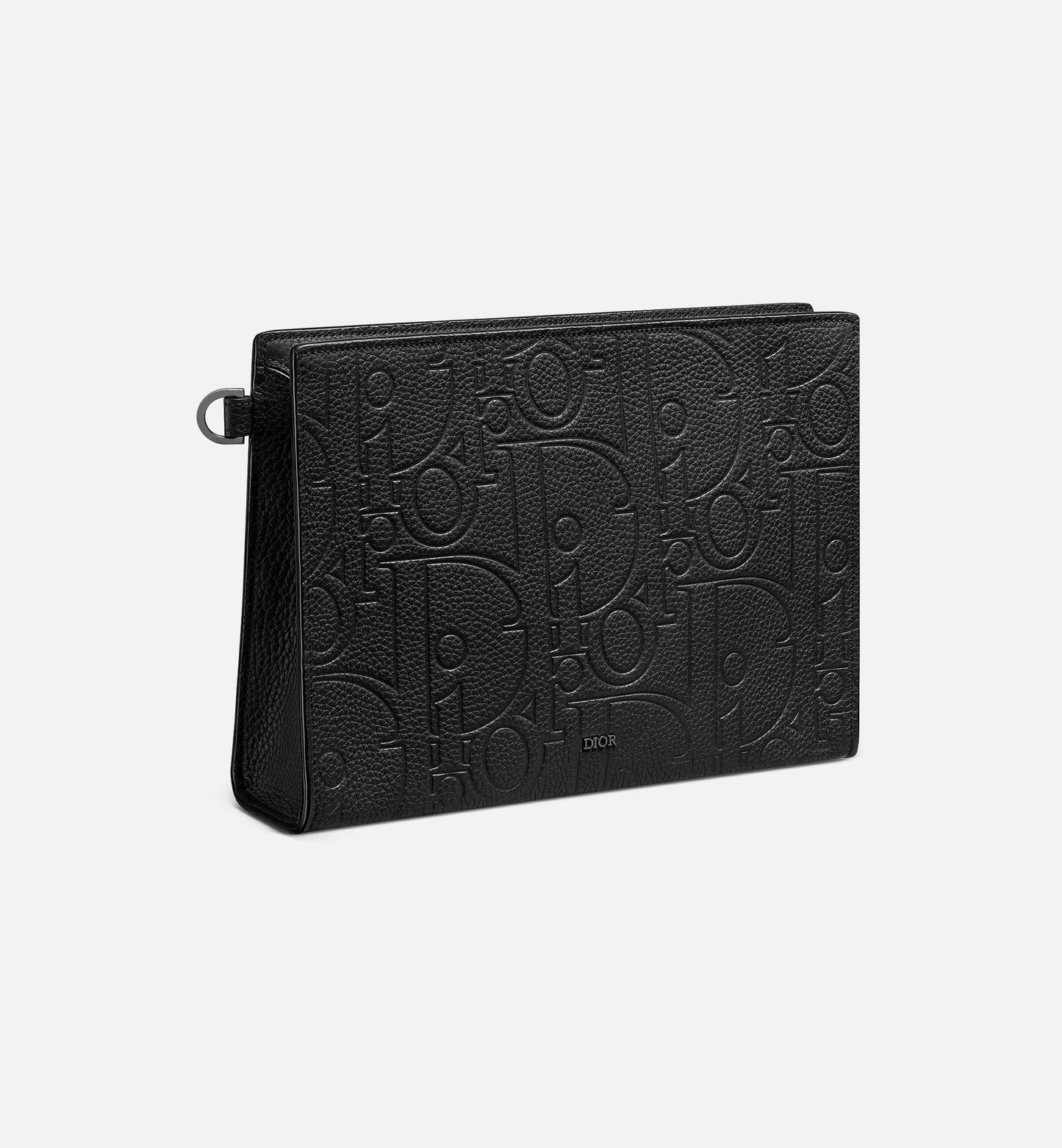 Pochette triangolare A5 in pelle Gravity nera