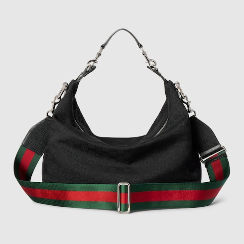 Borsa a tracolla Brera misura media in tessuto nero