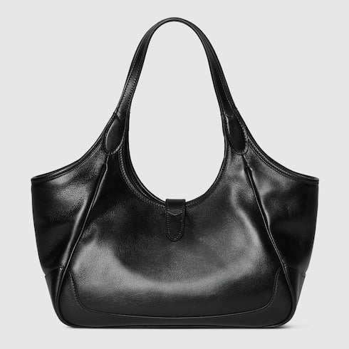 Borsa shopping Mercato misura piccola in pelle nera