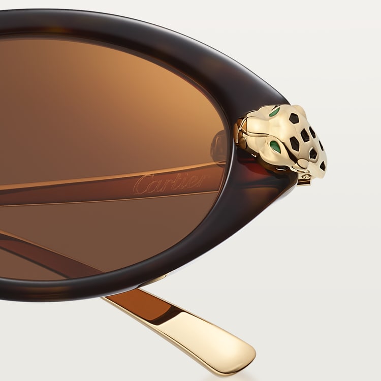 Occhiali da sole Panthère de CT in acetato tartarugato da donna