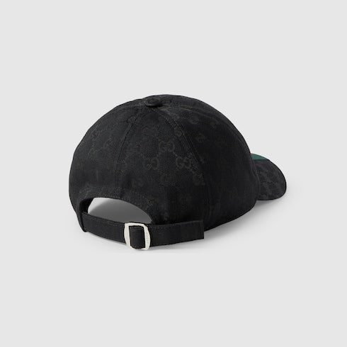 Cappellino da baseball in tessuto GG nero