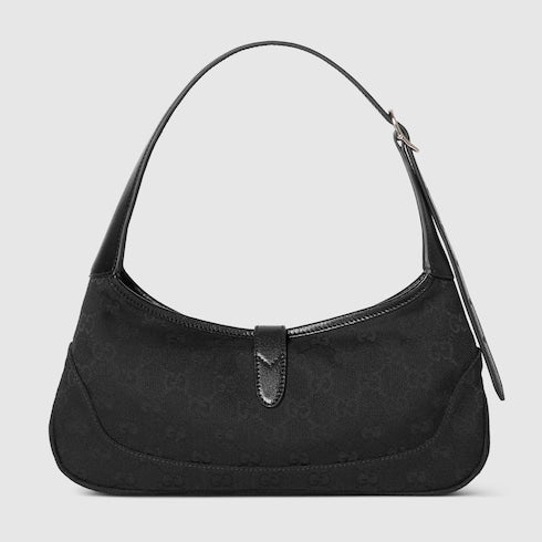 Borsa a spalla Jackie Slim misura media in pelle nera