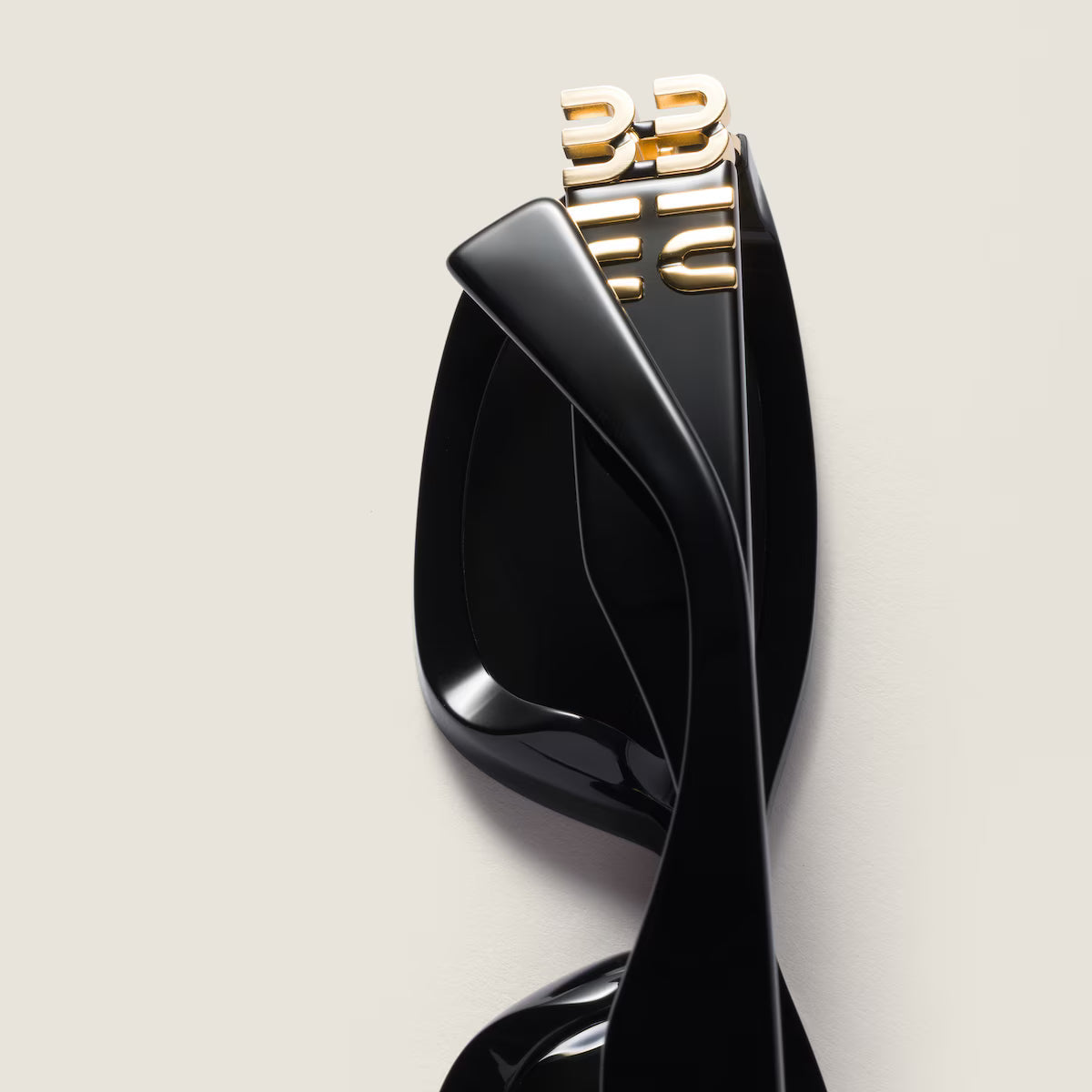 Occhiali da sole Miu Glimpse con forme basse Lenti Ardesia