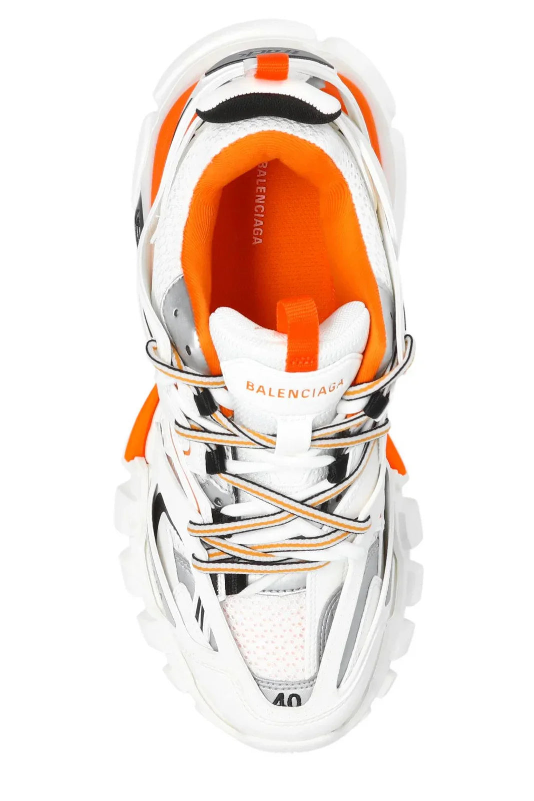 Lace-up low-top track sneakers