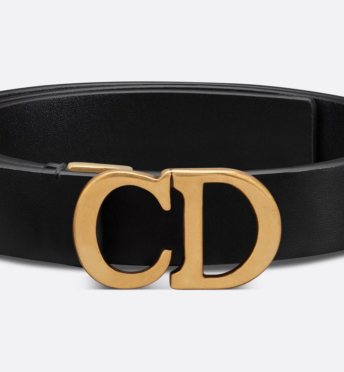 Cintura a sella in pelle di vitello ultrasoft nera 20 mm donna