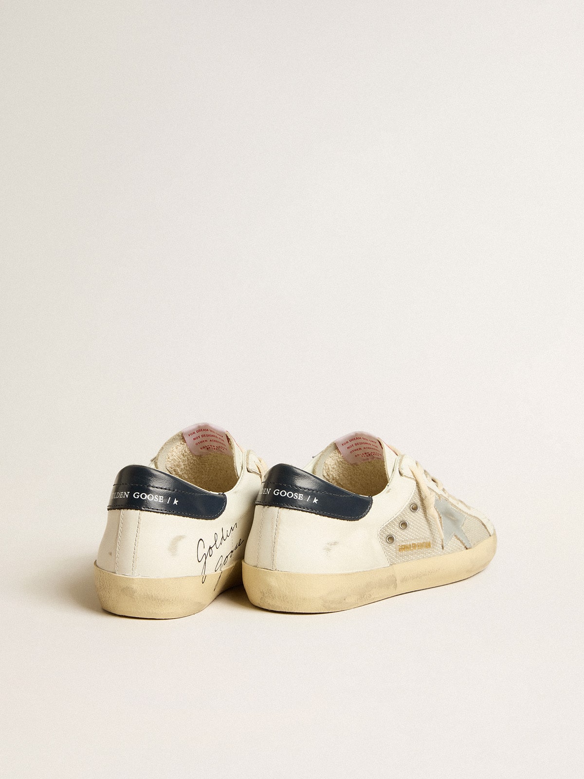 LTD in rete e pelle con stella argento e talloncino blu