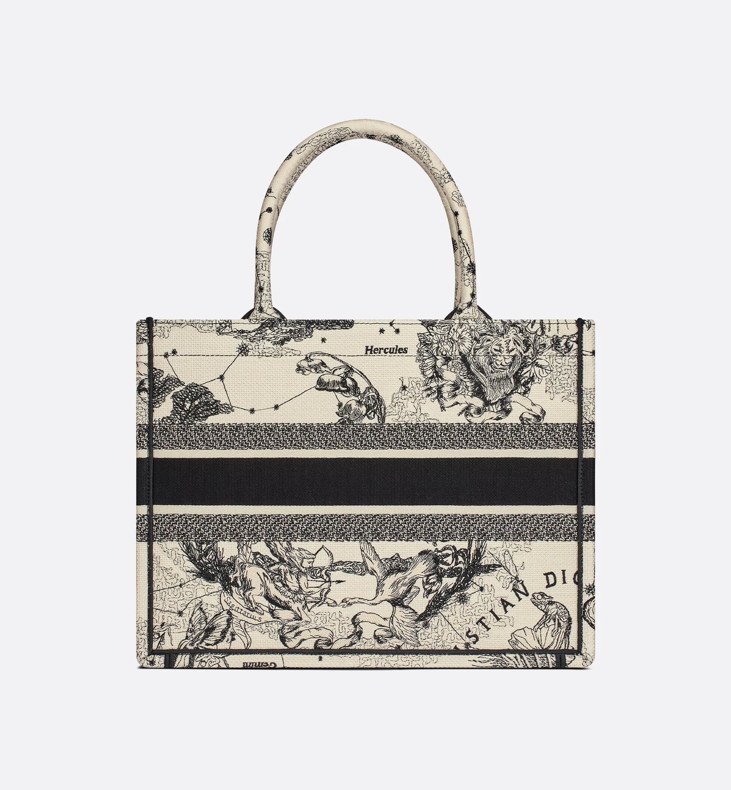 Book Tote Zodiac latte e nero