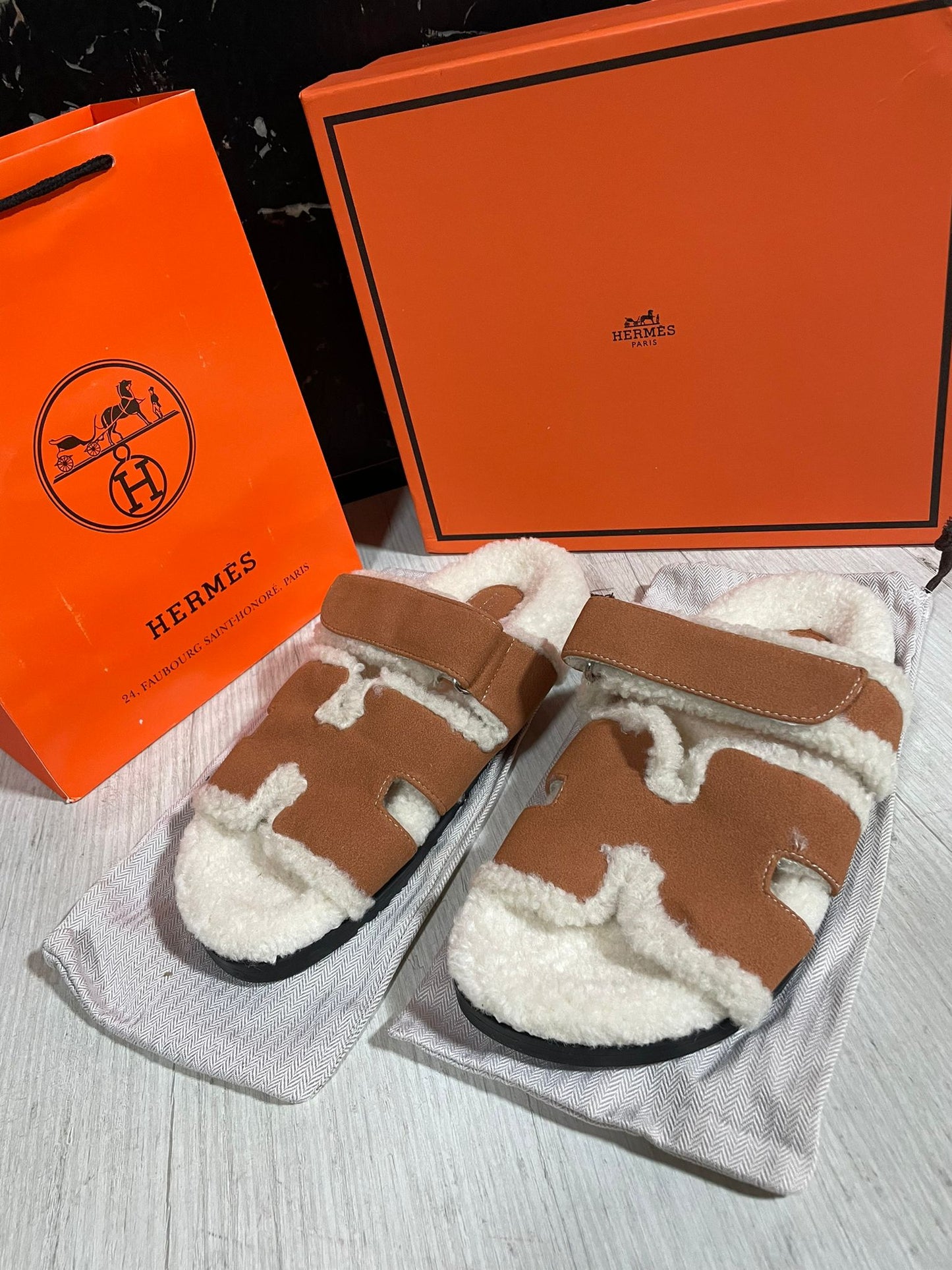 Sandalo Hermes Peluche 01