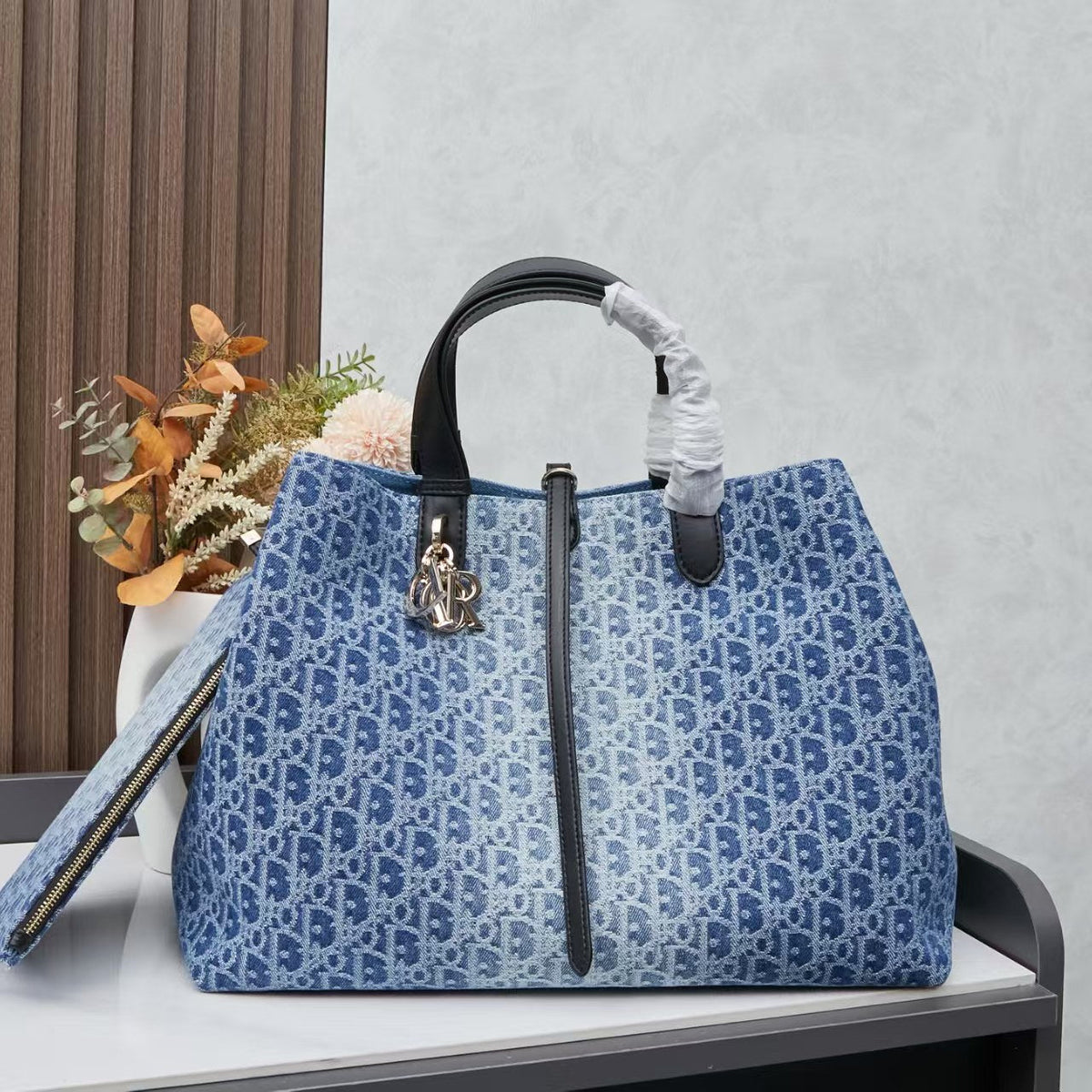 Borsa Media Toujours Oblique Denim