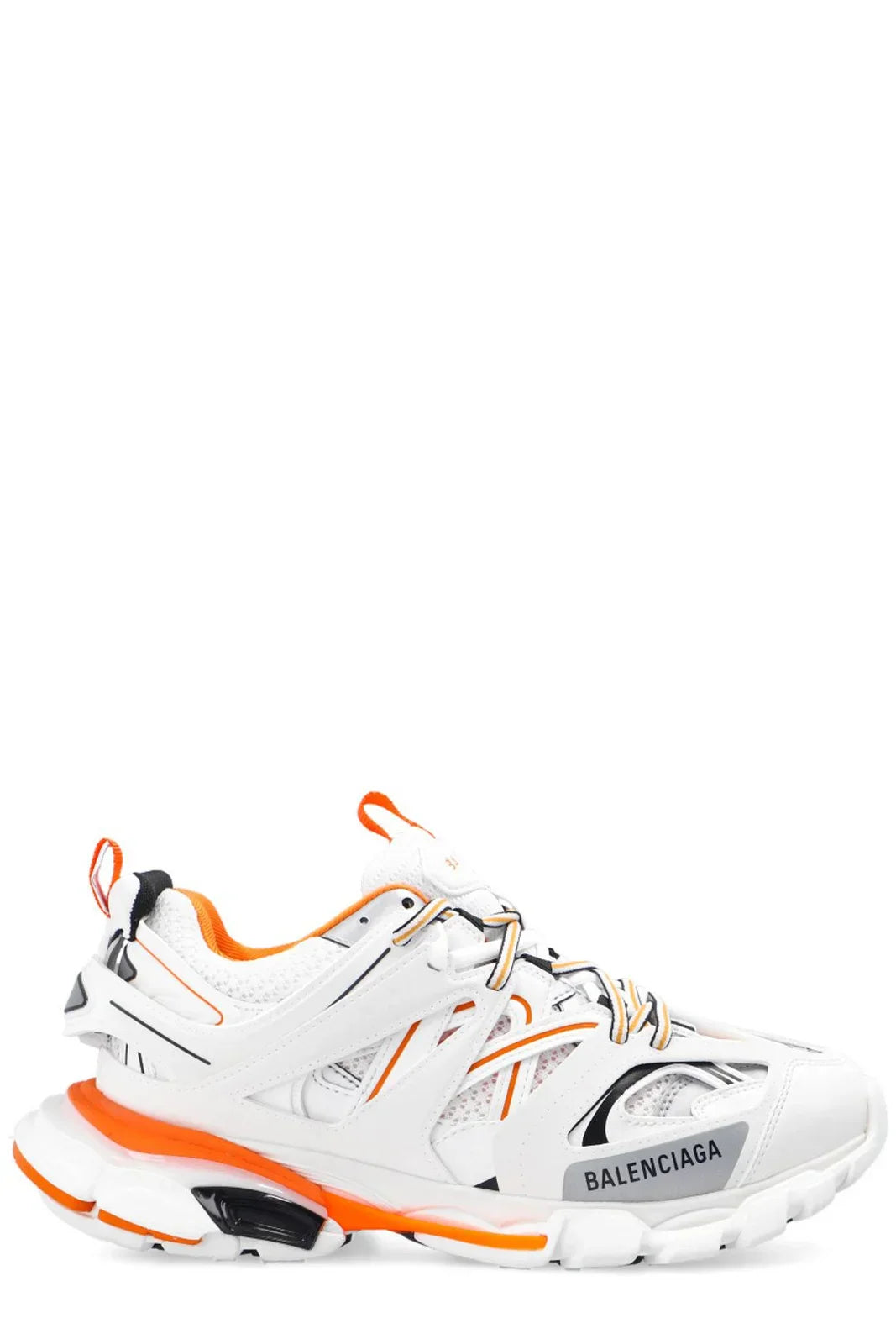 Lace-up low-top track sneakers