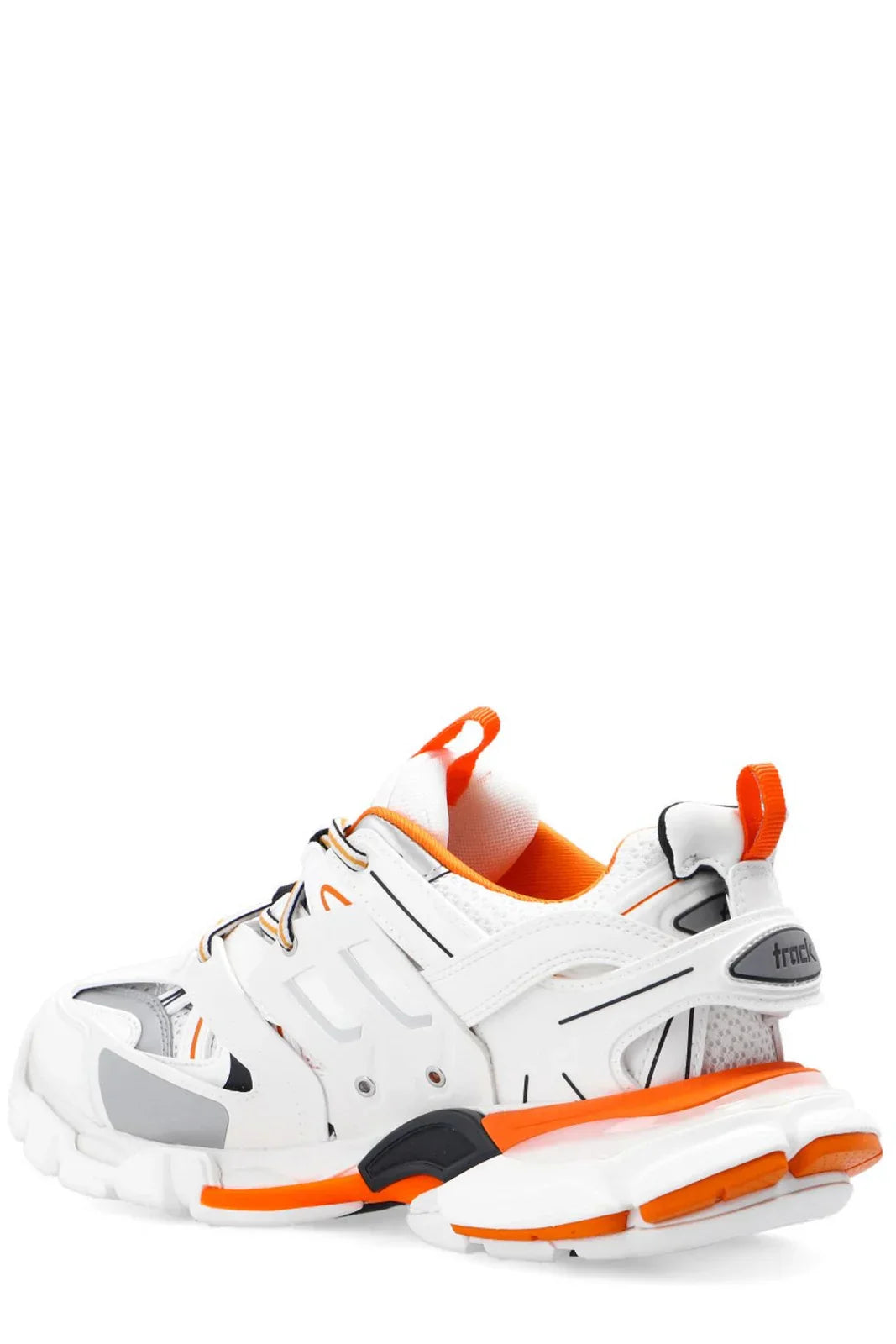 Lace-up low-top track sneakers