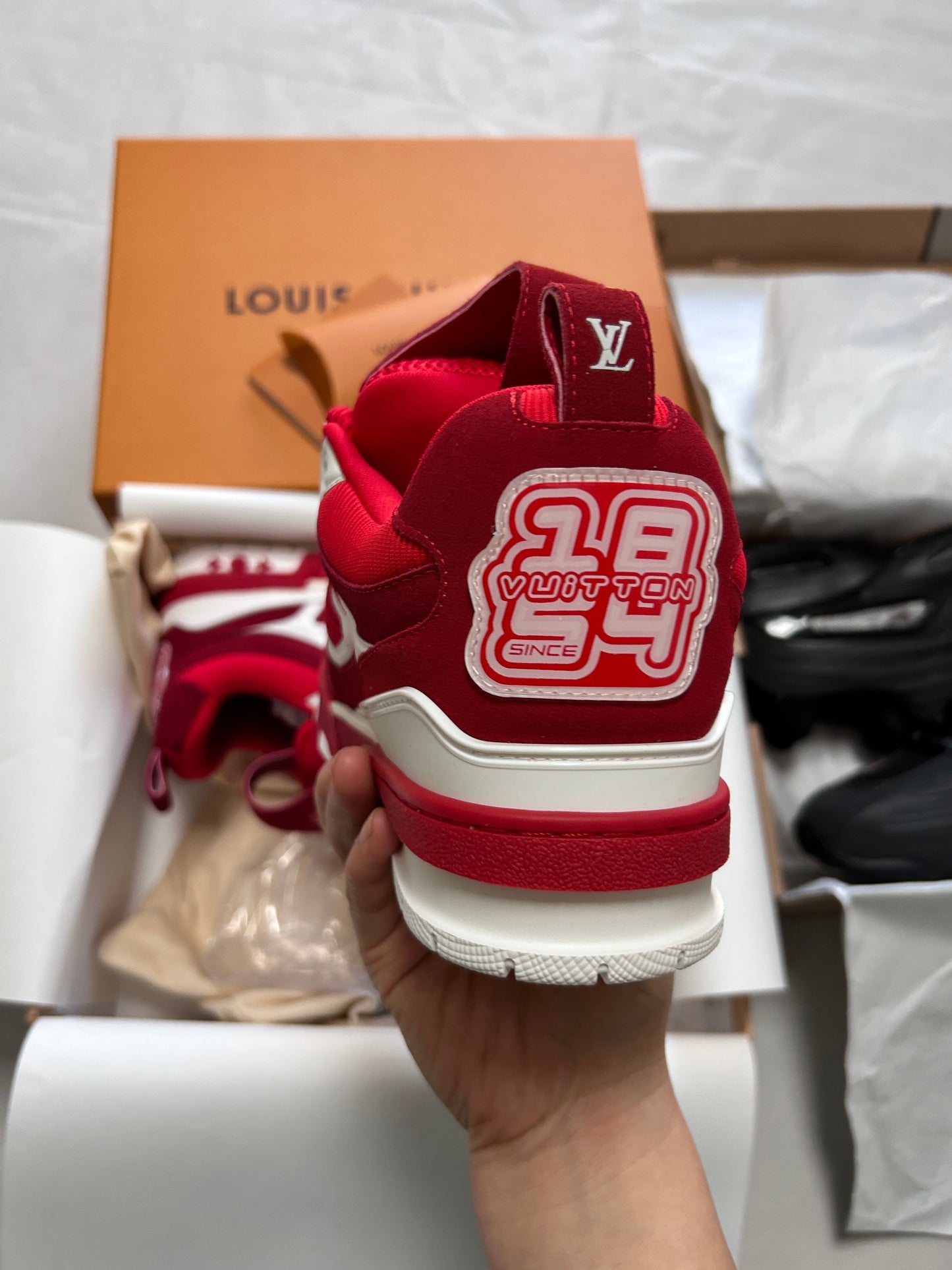 Sneakers LV Skate Rosse
