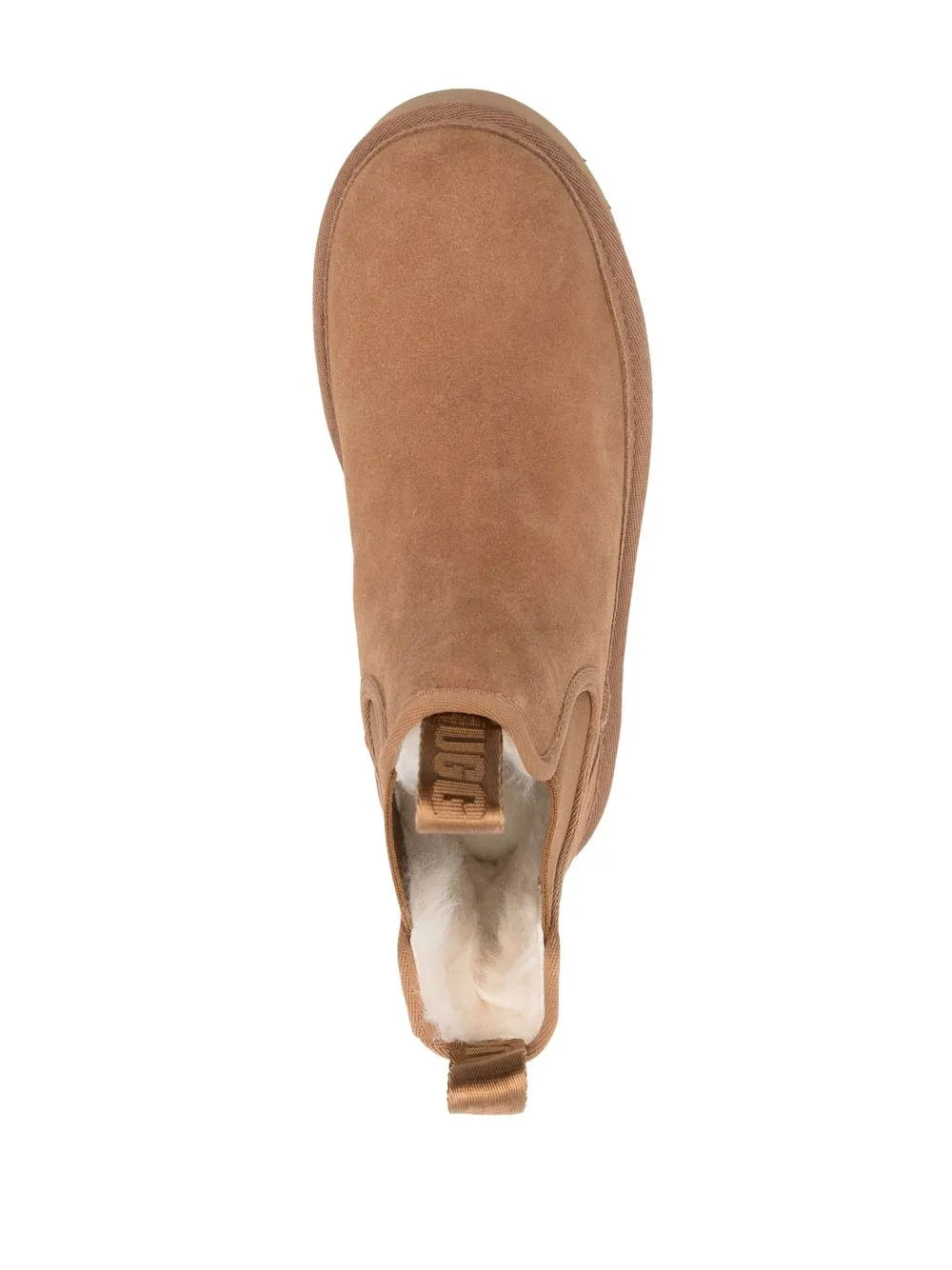 STIVALI W NEUMEL IN PELLE MARRONE CHELSEA CON PLATEAU