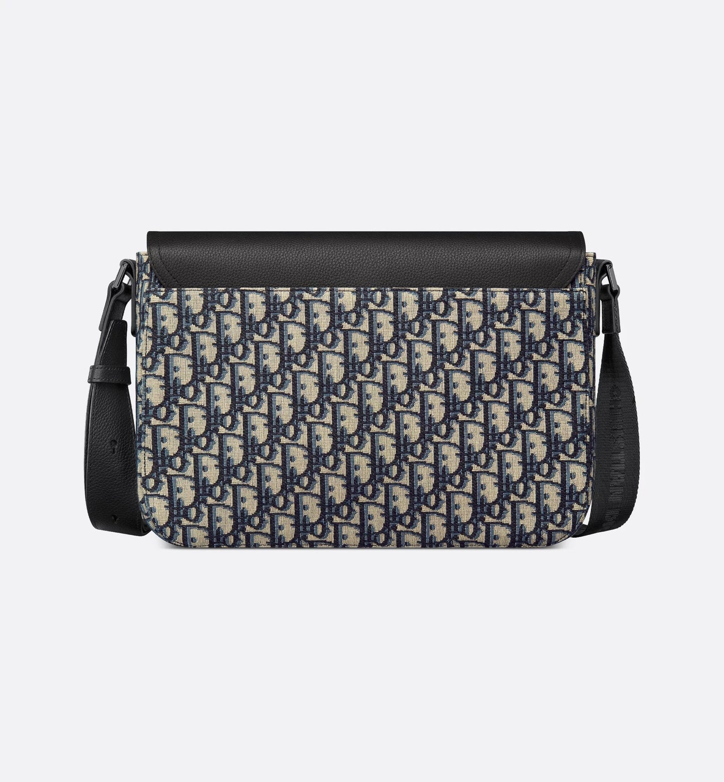 Borsa a tracolla Saddle con pattina Oblique beige e nero