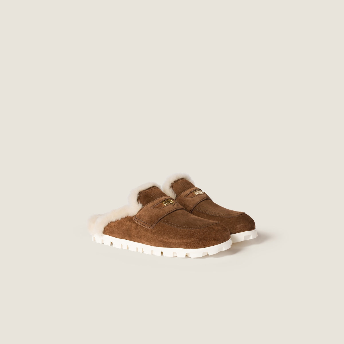 Sabot in pelle scamosciata cacao