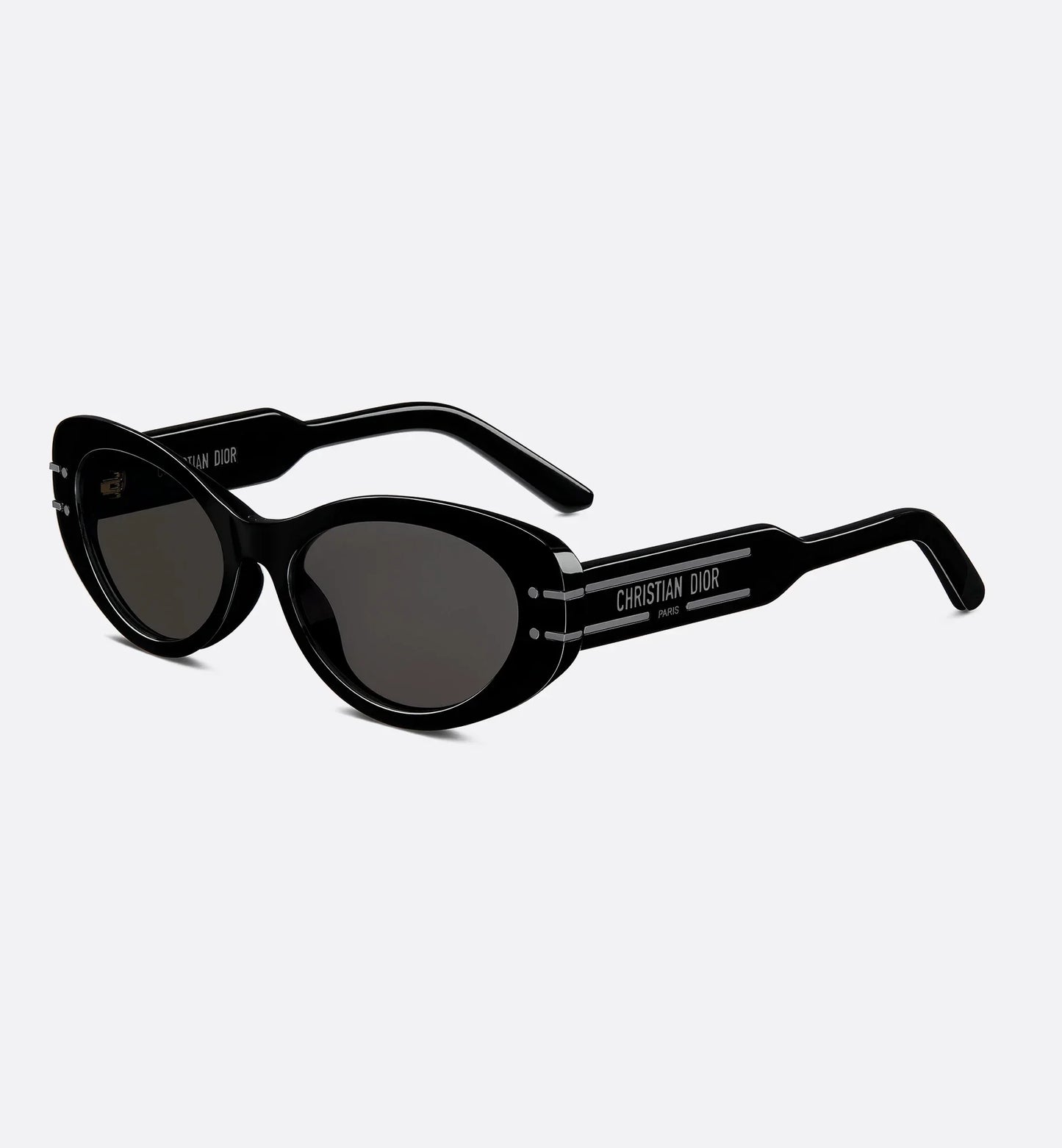 Occhiali da sole ovali neri Signature B8U donna