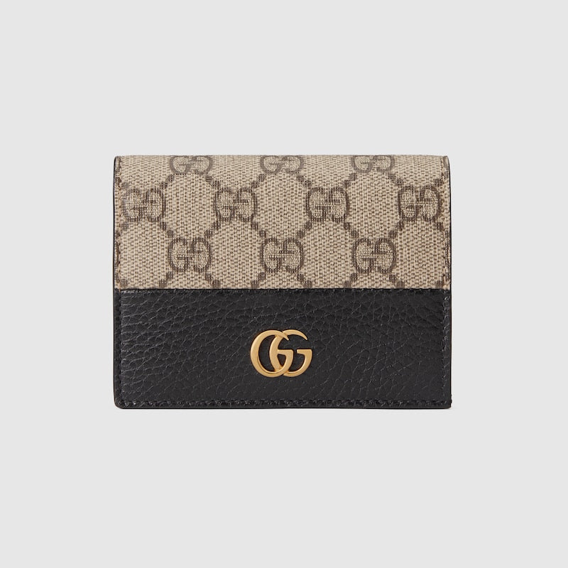 Portacarte GG Marmont Bicolore