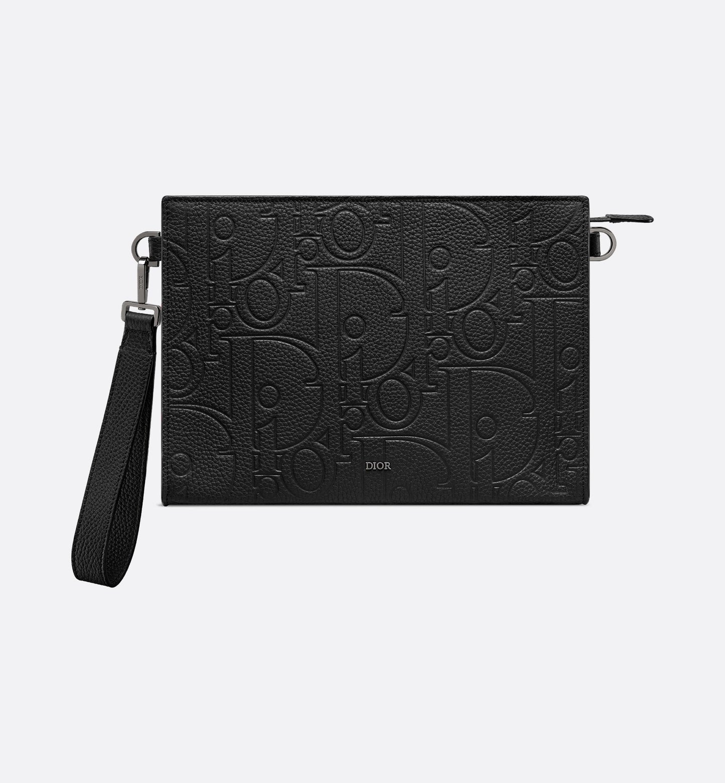 Pochette triangolare A5 in pelle Gravity nera