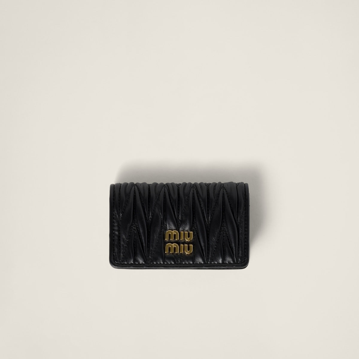 Portacarte in nappa nero