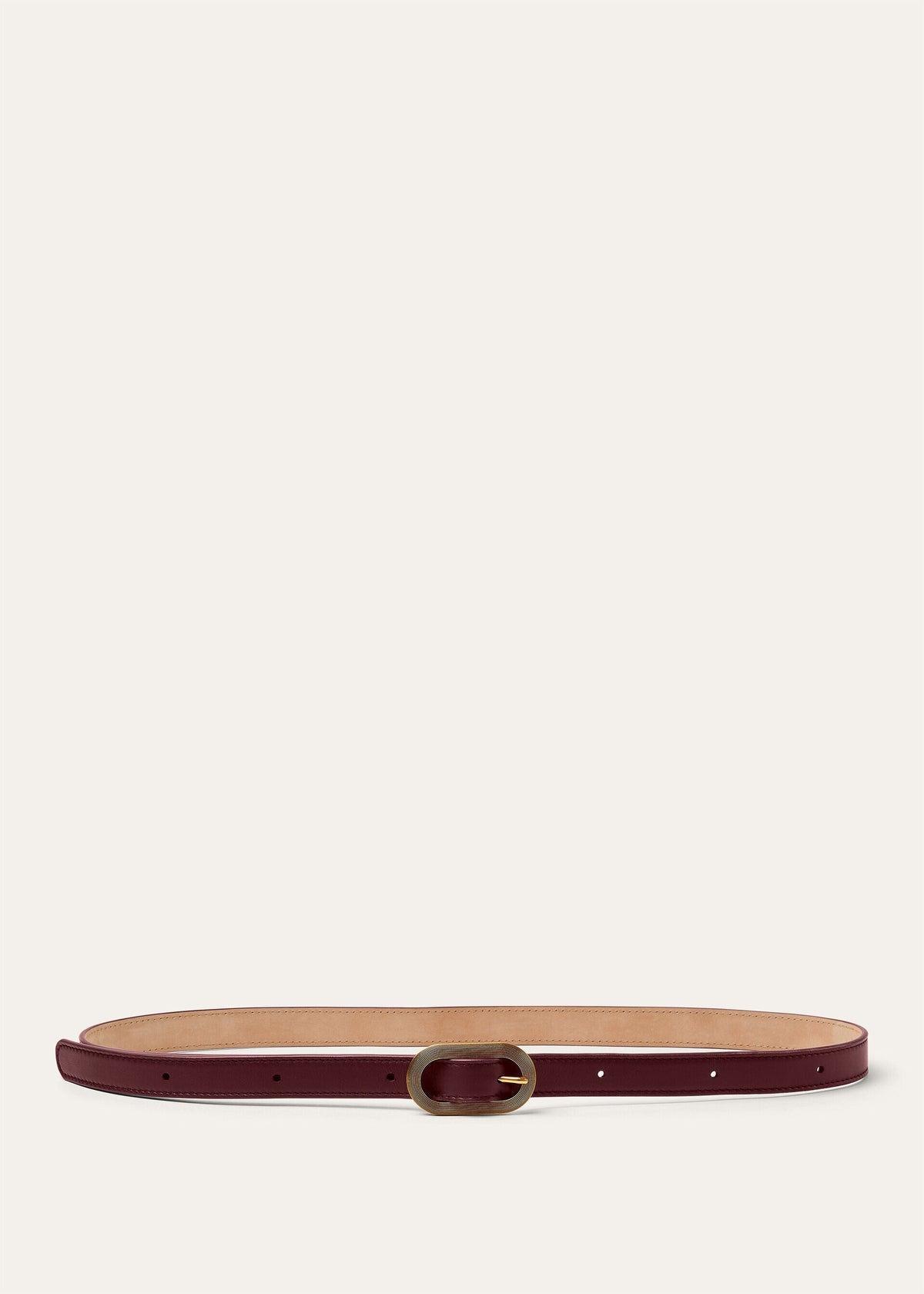 Cintura Guilloché Oxblood/Gold Finishing Donna