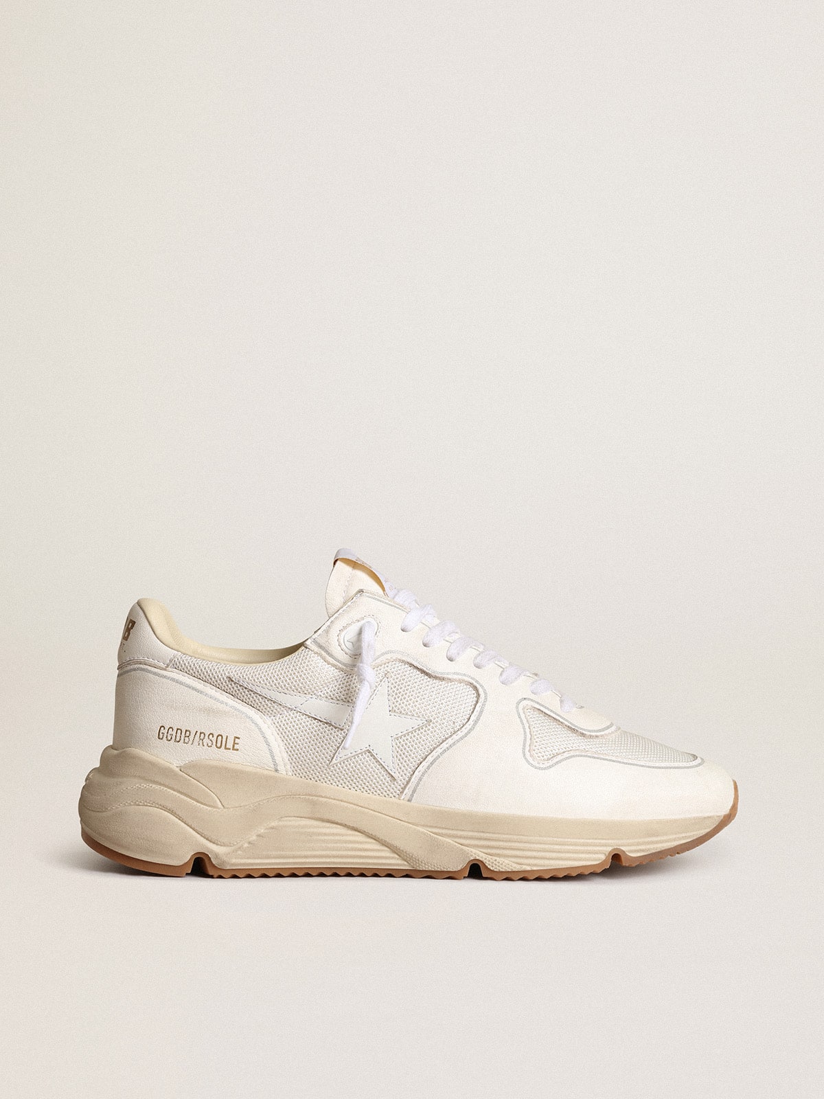Running Sole in rete e nappa bianca