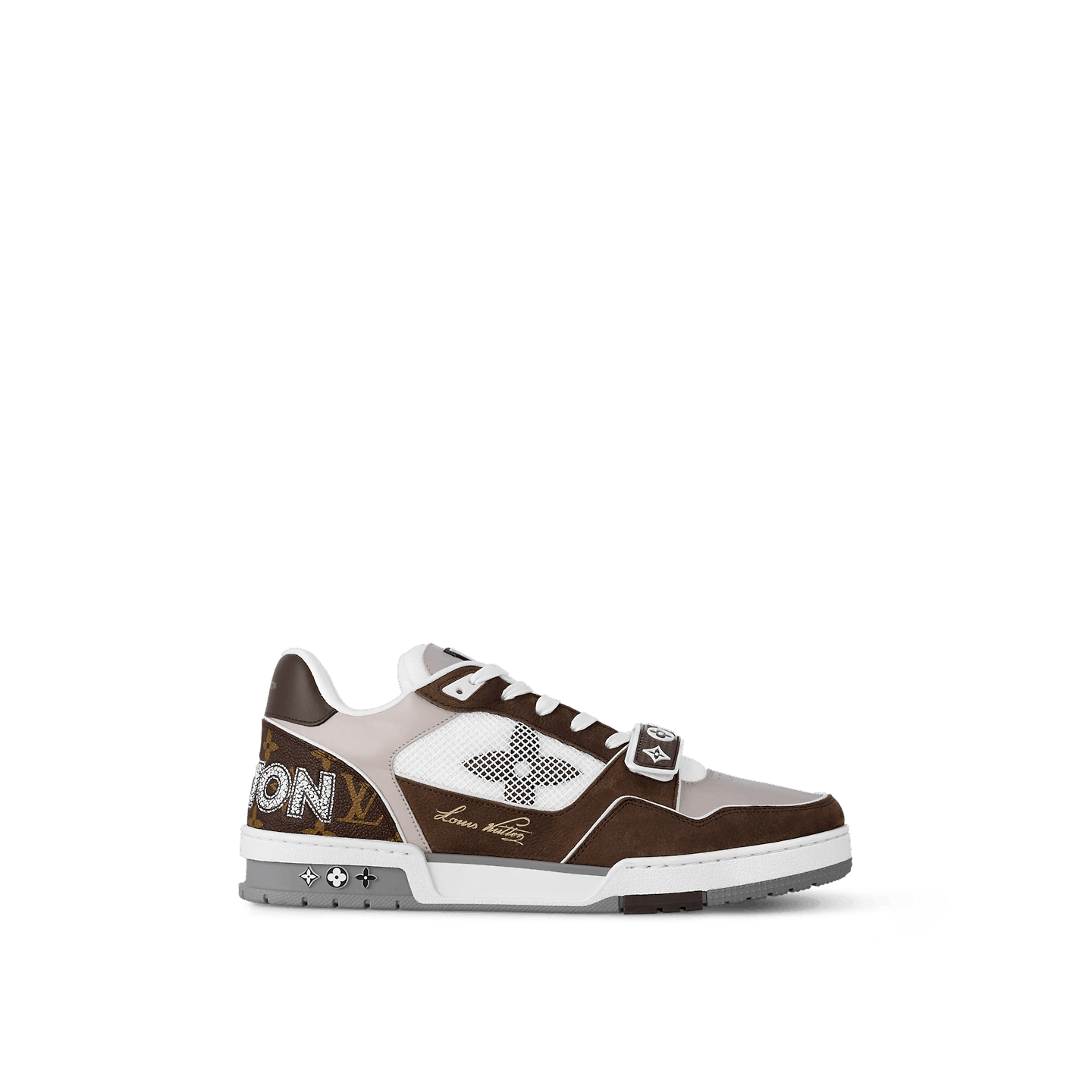 Sneaker Trainer Monogram Denim Moka