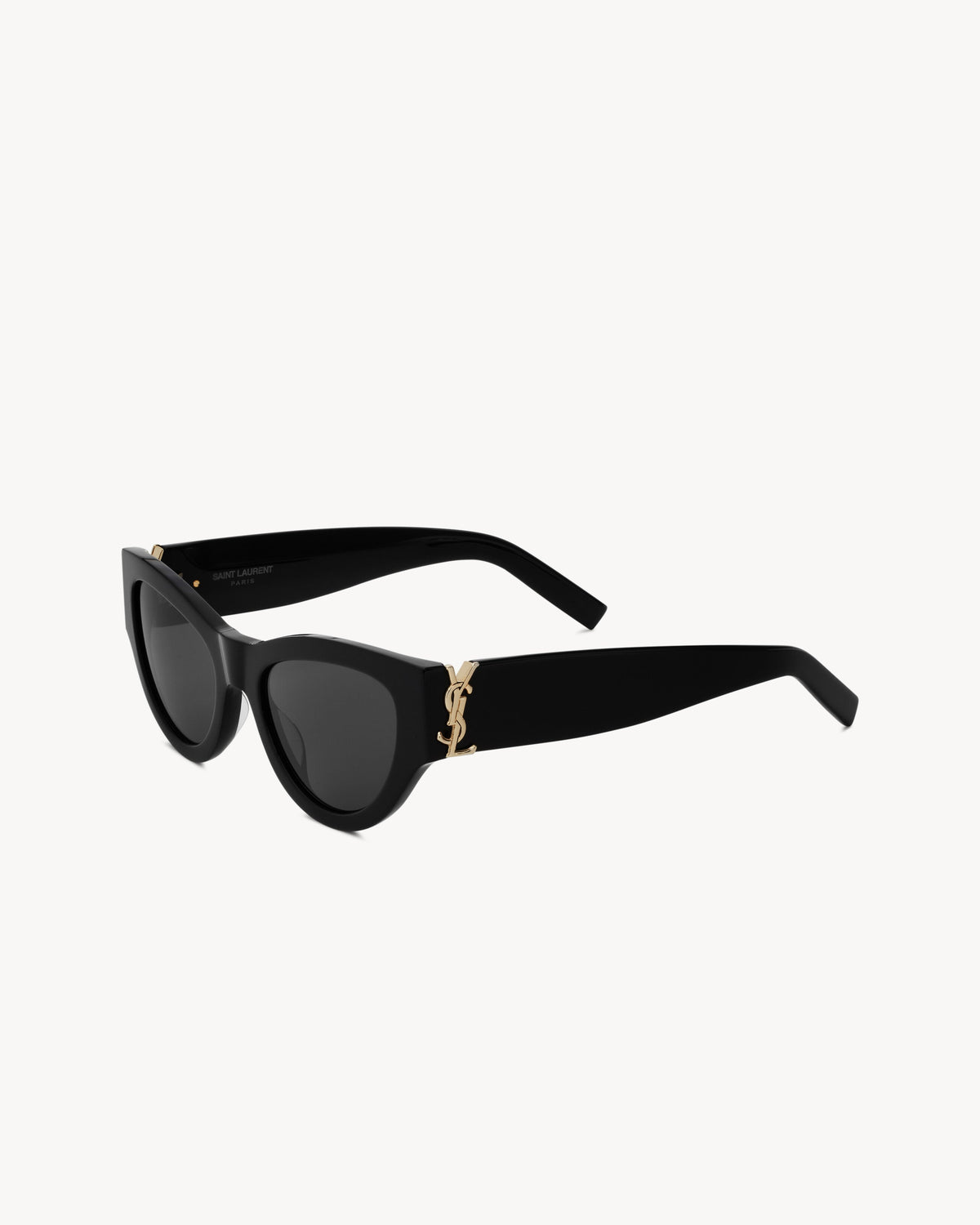 Occhiali da sole con montatura spessa in acetato nero donna