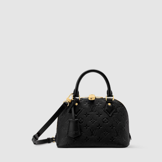 Alma BB Pelle Pelle Monogram Empreinte Nero