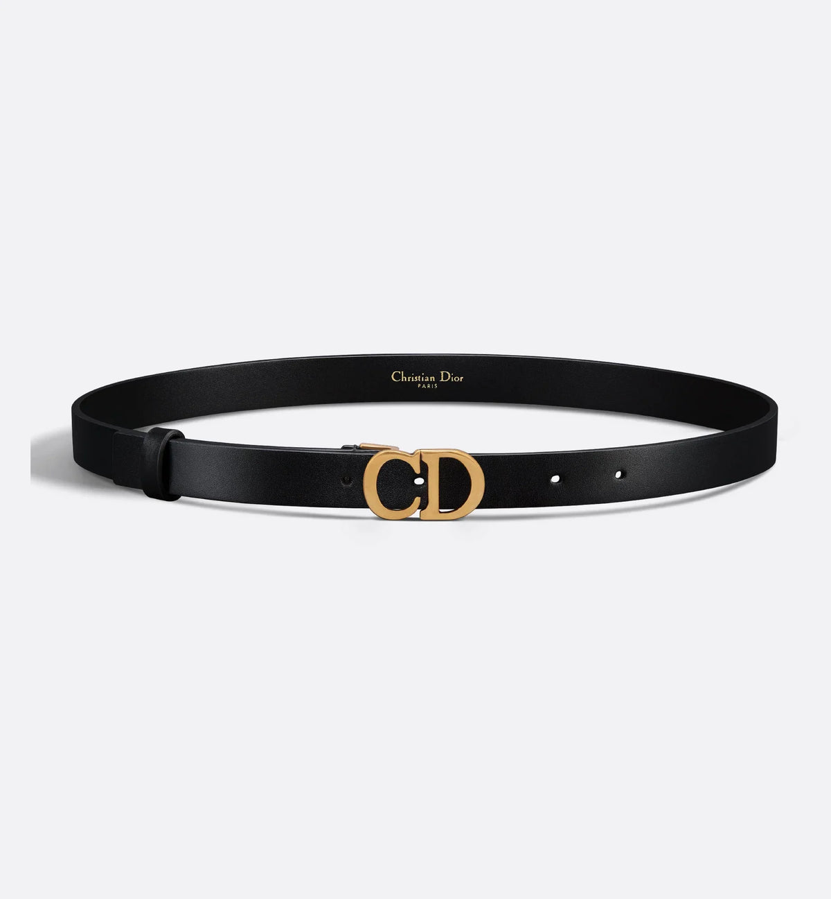 Cintura a sella in pelle di vitello ultrasoft nera 20 mm donna