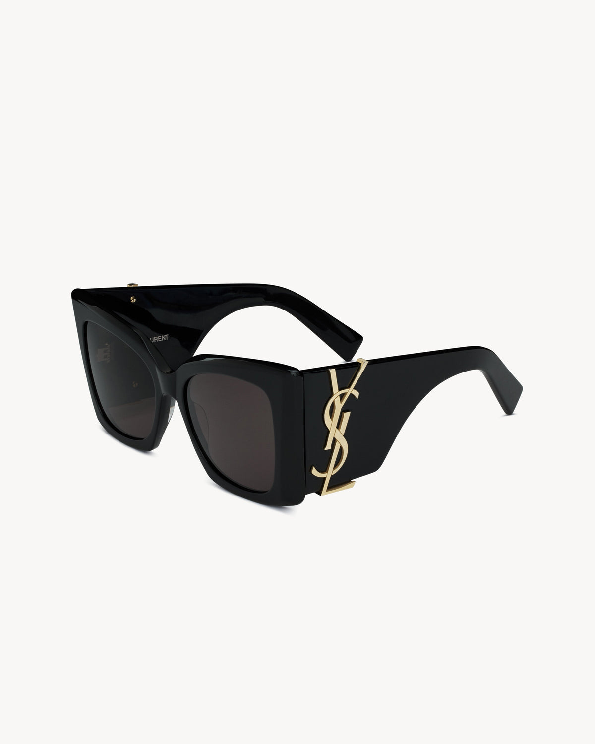 OCCHIALI DA SOLE CON MONTATURA OVERSIZE CAT-EYE IN ACETATO NERO DONNA