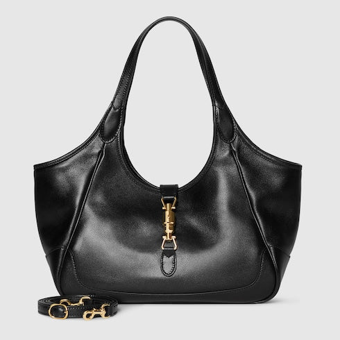 Borsa shopping Mercato misura piccola in pelle nera