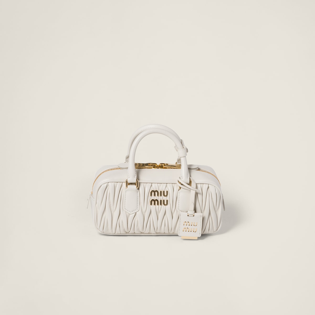 Borsa Arcadie regulare in nappa matelassé bianco