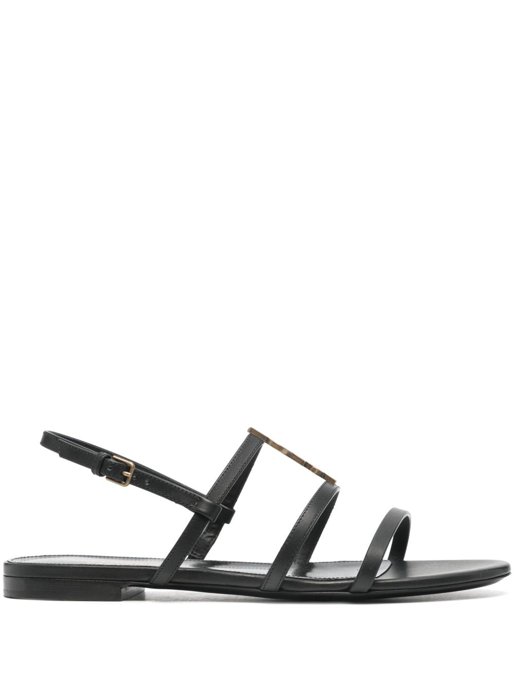 Sandali Cassandra in pelle nera