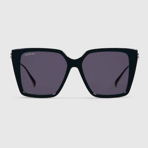 Occhiali da sole quadrati nero