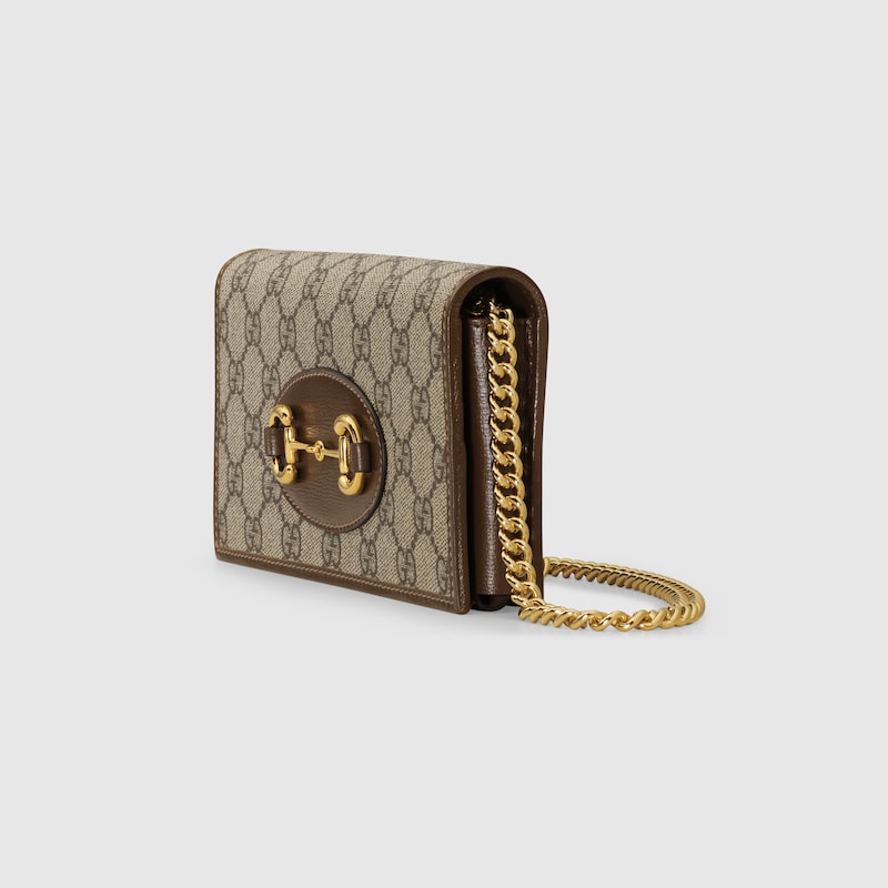 Portafoglio Horsebit 1955 Con Catena in GG Supreme