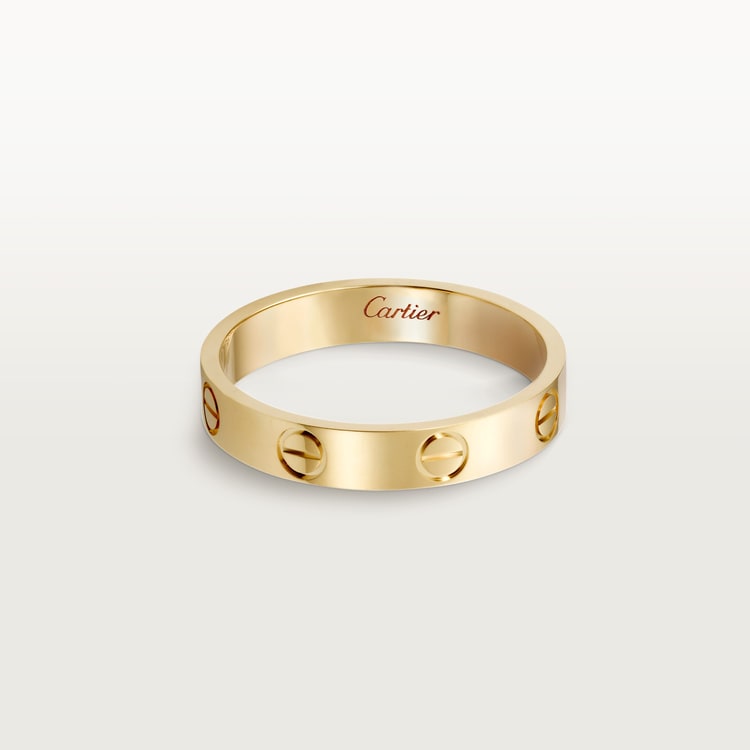 Anello LOVE modello piccolo in color oro