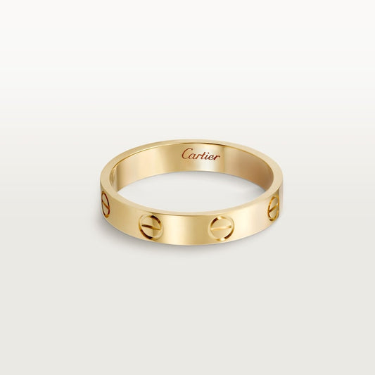 Anello LOVE modello piccolo in color oro