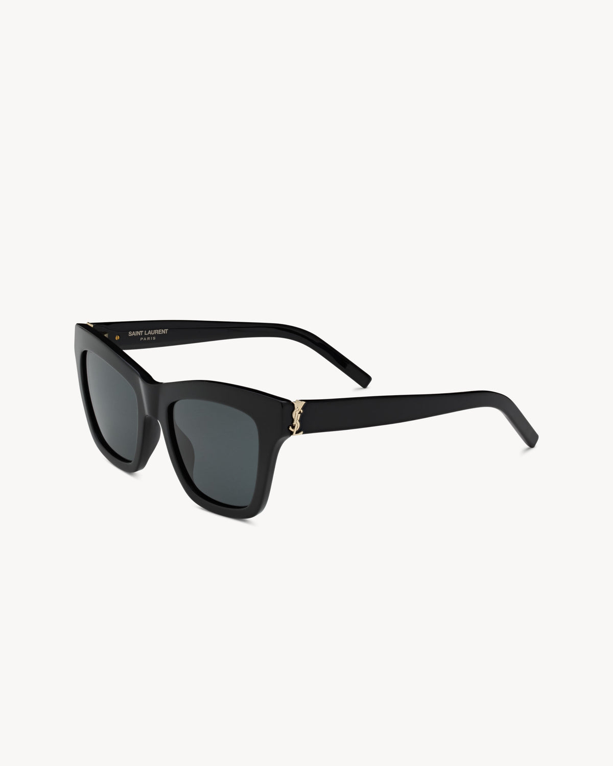 Occhiali da sole con montatura quadrata in acetato nero donna