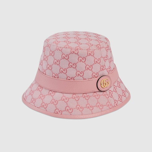 Cloche in tessuto GG rosa