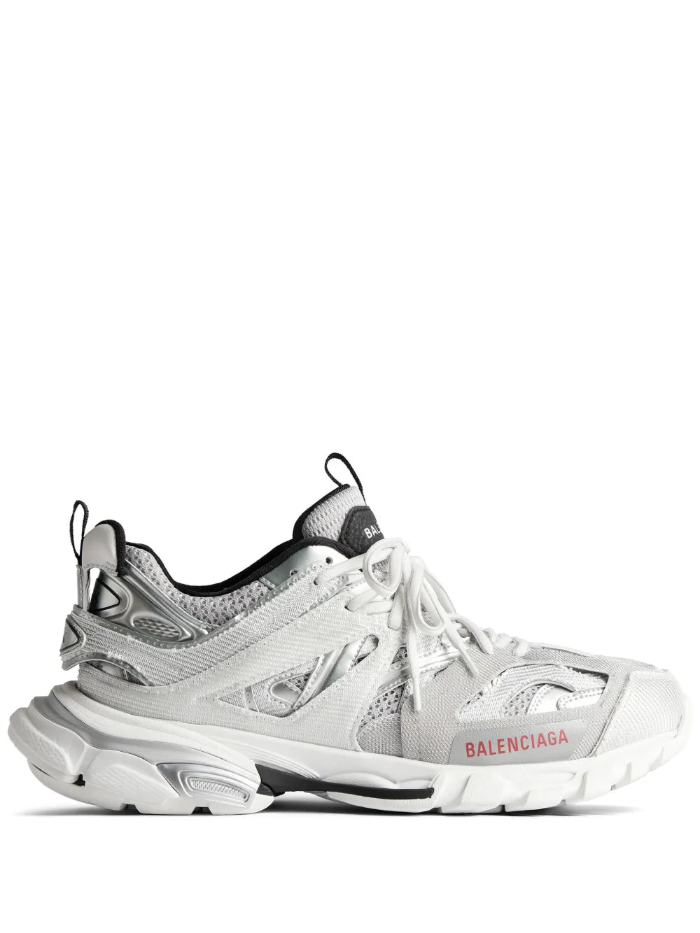 Track metallic panelled sneakers