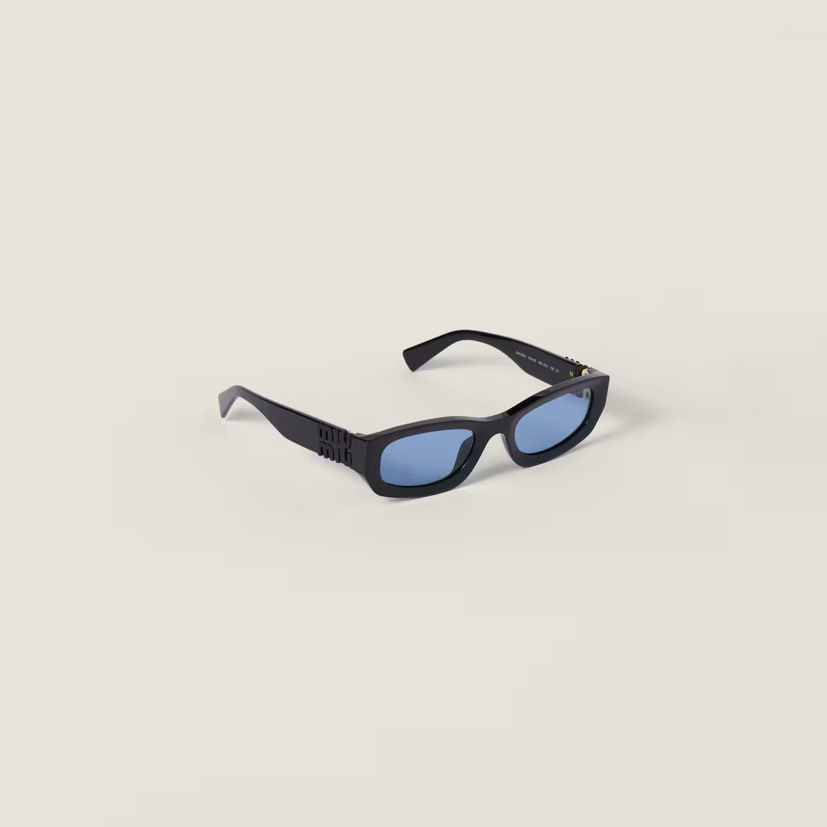 Occhiali da sole Miu Glimpse con forme basse Lenti pervinca