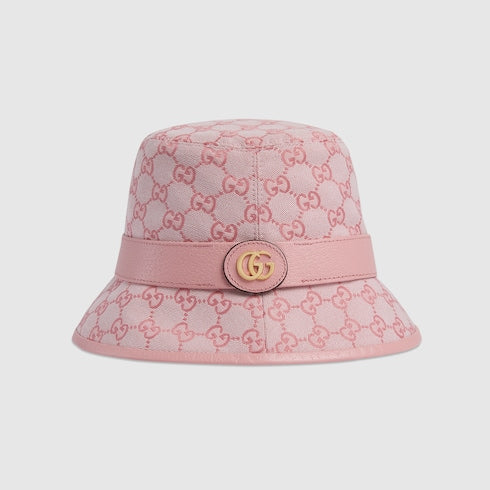Cloche in tessuto GG rosa