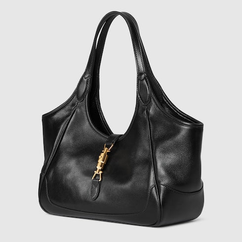 Borsa shopping Mercato misura piccola in pelle nera