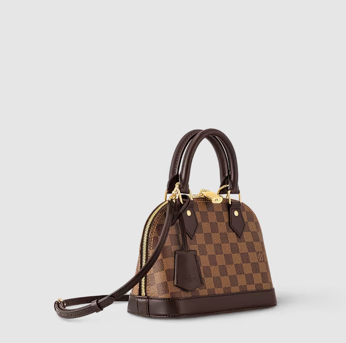 Alma BB Tela Damier Ébène Marrone