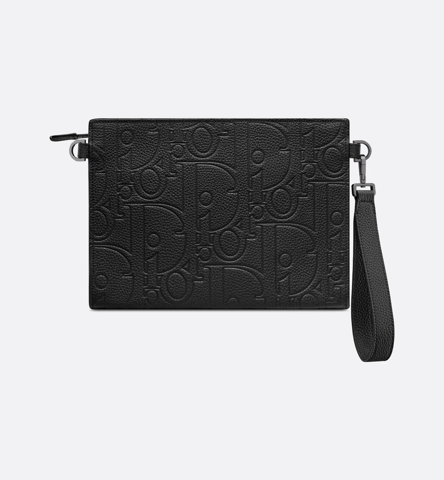 Pochette triangolare A5 in pelle Gravity nera