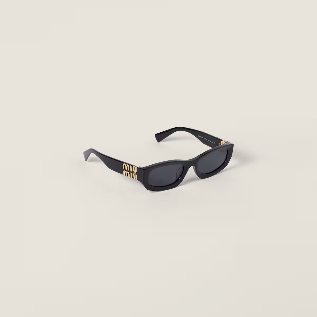 Occhiali da sole Miu Glimpse con forme basse Lenti Ardesia