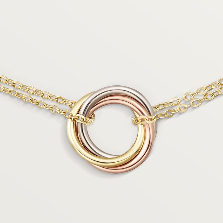 Bracciale Trinity su catena in color oro